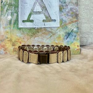 Anthropology Metallic Leather Belt